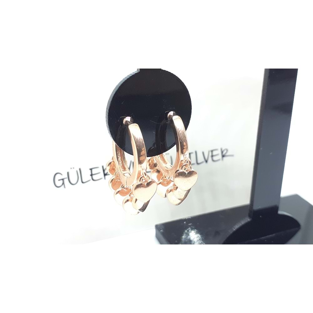 İTHAL KALPLİ SALLANTILI SHAKIRA GÜMÜŞ HALKA KÜPE