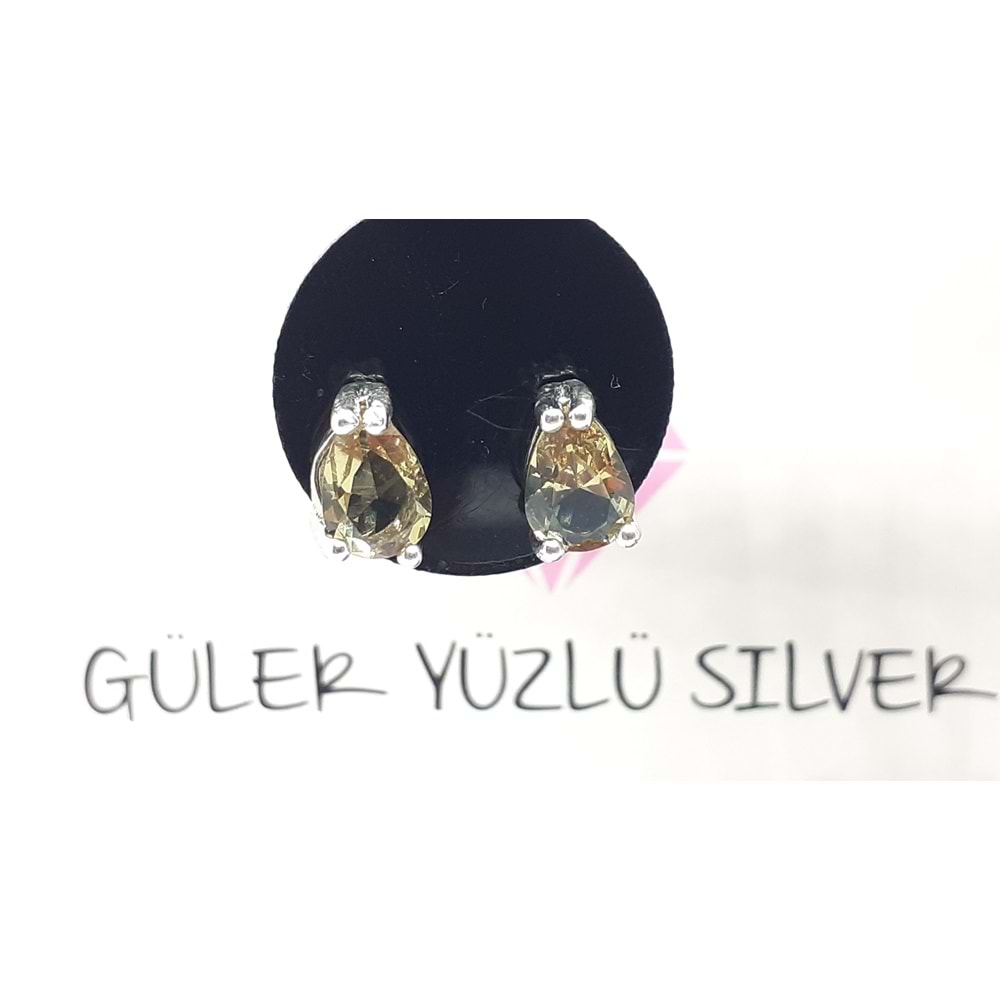 DAMLA SULTANİT ÇİVİ GÜMÜŞ KÜPE