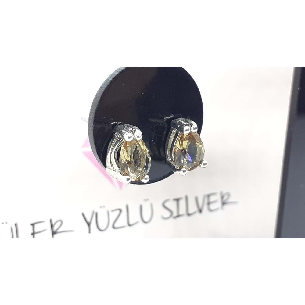 DAMLA SULTANİT ÇİVİ GÜMÜŞ KÜPE