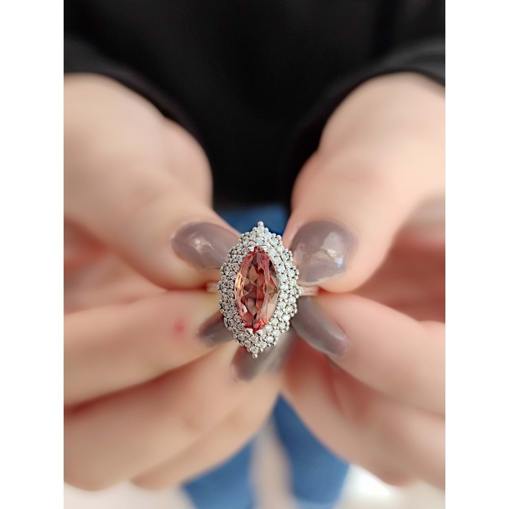 SULTANİT TAŞLI MEKİK GÜMÜŞ YÜZÜK-13 NUMARA