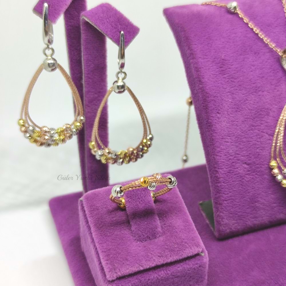 DORİCA DAMLA MODELİ GÜMÜŞ SET