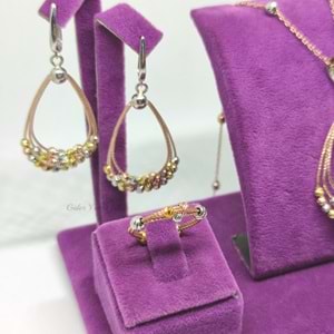 DORİCA DAMLA MODELİ GÜMÜŞ SET