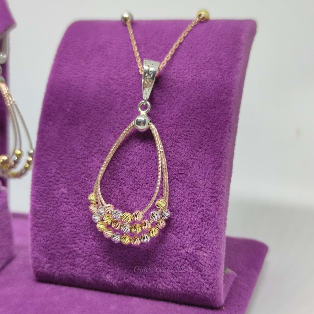 DORİCA DAMLA MODELİ GÜMÜŞ SET