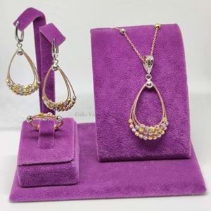 DORİCA DAMLA MODELİ GÜMÜŞ SET