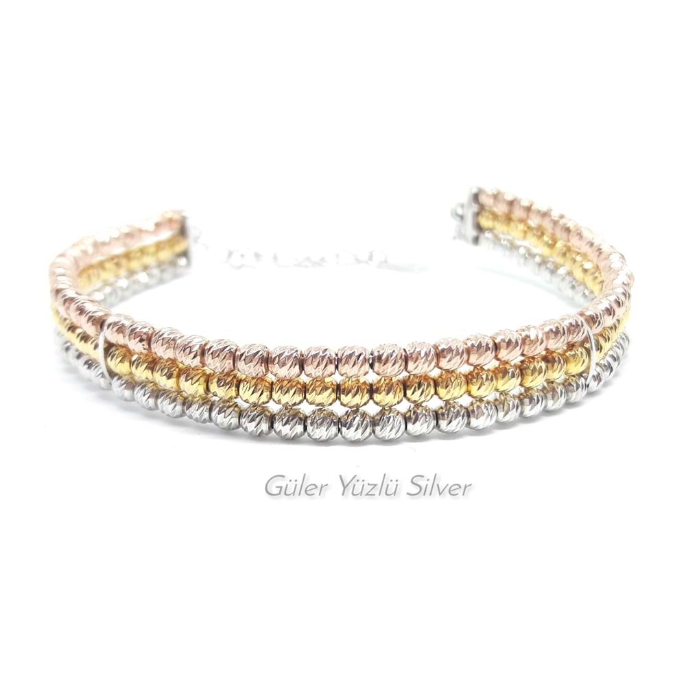 3 SIRA 3 RENK DORİCA BİLEZİK