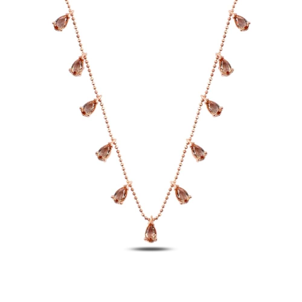 DAMLA SALLANTILI SULTANİT GÜMÜŞ KOLYE