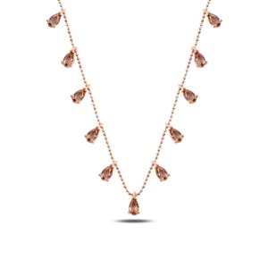 DAMLA SALLANTILI SULTANİT GÜMÜŞ KOLYE