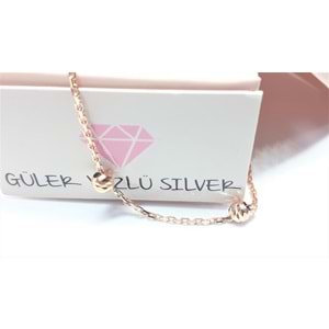 50 CM DORİCA ROSE GÜMÜŞ ZİNCİR KOLYE