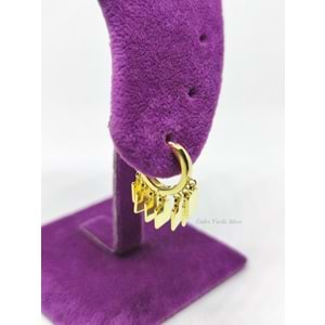 11 MM KARE SALLANTILI SHAKIRA GÜMÜŞ KÜPE