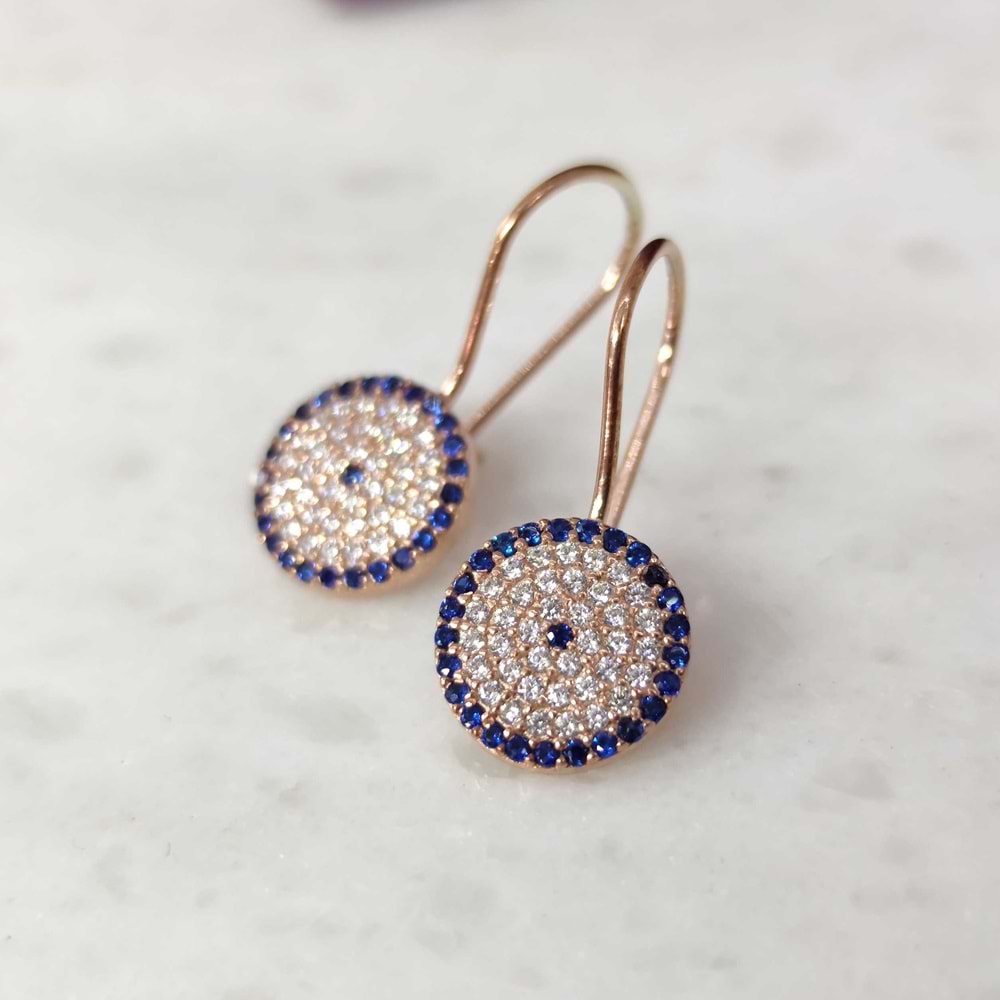 10 MM SOSYETE GÖZÜ SALLANTILI GÜMÜŞ KÜPE