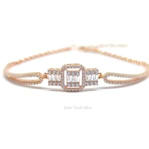 BAGET TAŞ GÜMÜŞ BİLEZİK