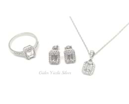 MİNİ BAGET ÜÇLÜ GÜMÜŞ SET