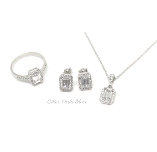 MİNİ BAGET ÜÇLÜ GÜMÜŞ SET