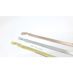 ITALY DAMGALI ORJINAL ITALYAN YASSI GÜMÜŞ BİLEKLİK - RODYUM KAPLAMA (BEYAZ) - GYS01901-RODYUM KAPLAMA (B-STD