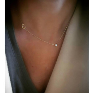 KİŞİYE ÖZEL GÜMÜŞ HARF KOLYE