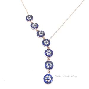 SIRALI SOSYETE GÖZÜ GÜMÜŞ KOLYE