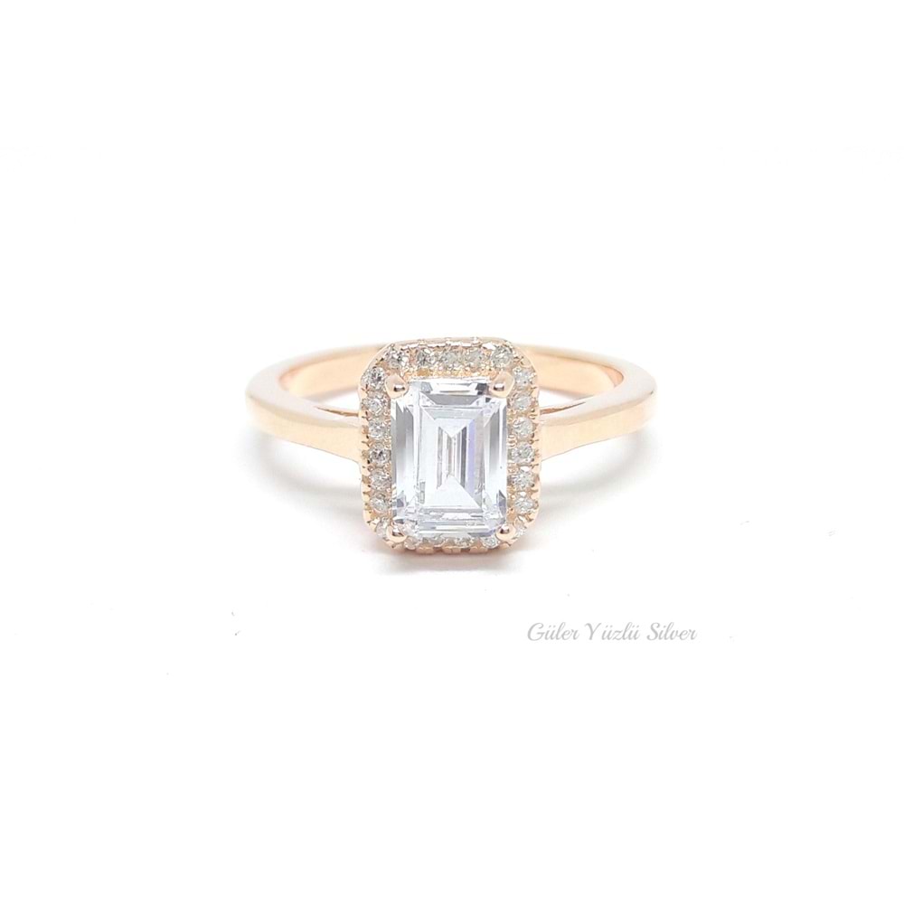 ROSE BAGET GÜMÜŞ YÜZÜK - 14