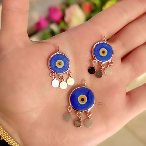 PULLU NAZAR BONCUĞU KOLYE UCU