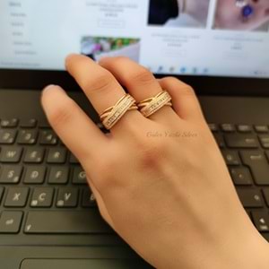 İTALYAN SARMAL GÜMÜŞ YÜZÜK - 15