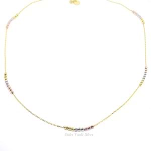 DORİCA GÜMÜŞ KOLYE ALTIN KAPLAMA