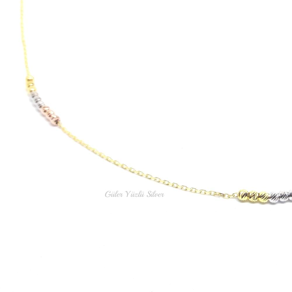 DORİCA GÜMÜŞ KOLYE ALTIN KAPLAMA