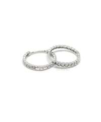 15 MM ZİNCİR DESEN HALKA GÜMÜŞ KÜPE