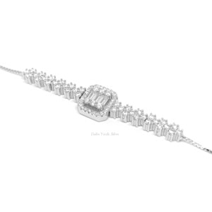 İTHAL PIRLANTA MONTÜR BAGET GÜMÜŞ BİLEKLİK