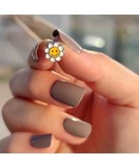 SMILE PAPATYA - TEK - GÜMÜŞ KÜPE