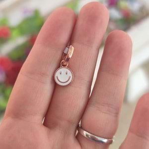 BEYAZ SMILE - TEK - HALKA GÜMÜŞ KÜPE