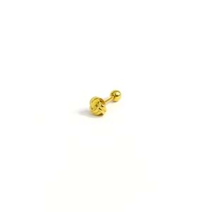 DÜĞÜM GÜMÜŞ TRAGUS PIERCING - ALTIN SARI
