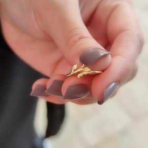 DAL YAPRAK GÜMÜŞ YÜZÜK