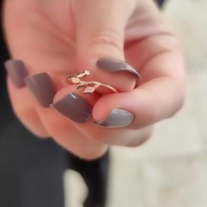 DAL YAPRAK GÜMÜŞ YÜZÜK