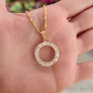 BAGET TAŞLI ÇEYREK KONULABİLEN GÜMÜŞ KOLYE