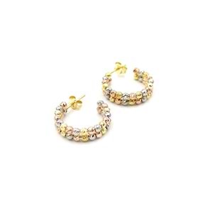 İKİ SIRA DORİCA GÜMÜŞ KÜPE