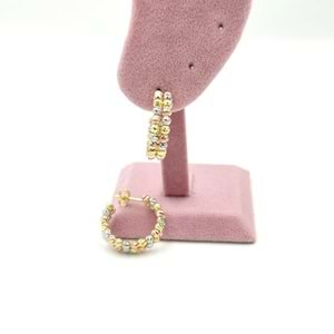 İKİ SIRA DORİCA GÜMÜŞ KÜPE