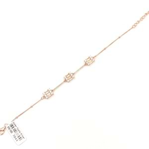 İTHAL ÜÇLÜ PIRLANTA MONTÜR BAGET GÜMÜŞ BİLEKLİK