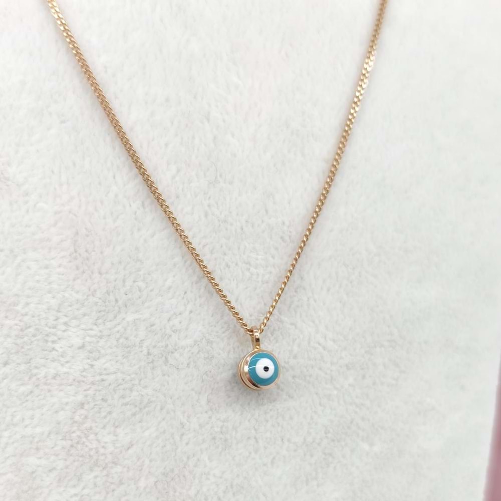 XUPING MİNELİ NAZAR BONCUĞU KOLYE - ROSE BAKIR