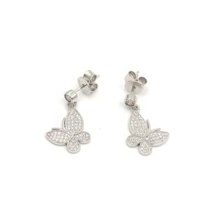 İTHAL KELEBEK GÜMÜŞ KÜPE