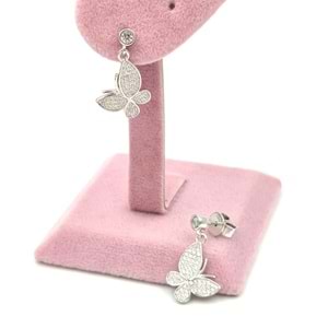 İTHAL KELEBEK GÜMÜŞ KÜPE