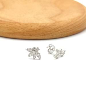 DÖRTLÜ YAPRAK GÜMÜŞ KÜPE