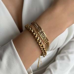 ÖRGÜ MODEL ÇELİK BİLEKLİK