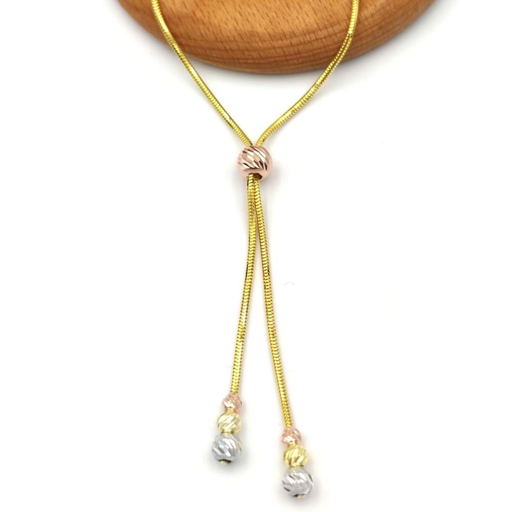 YILAN ZİNCİRLİ DORİCA GÜMÜŞ KOLYE