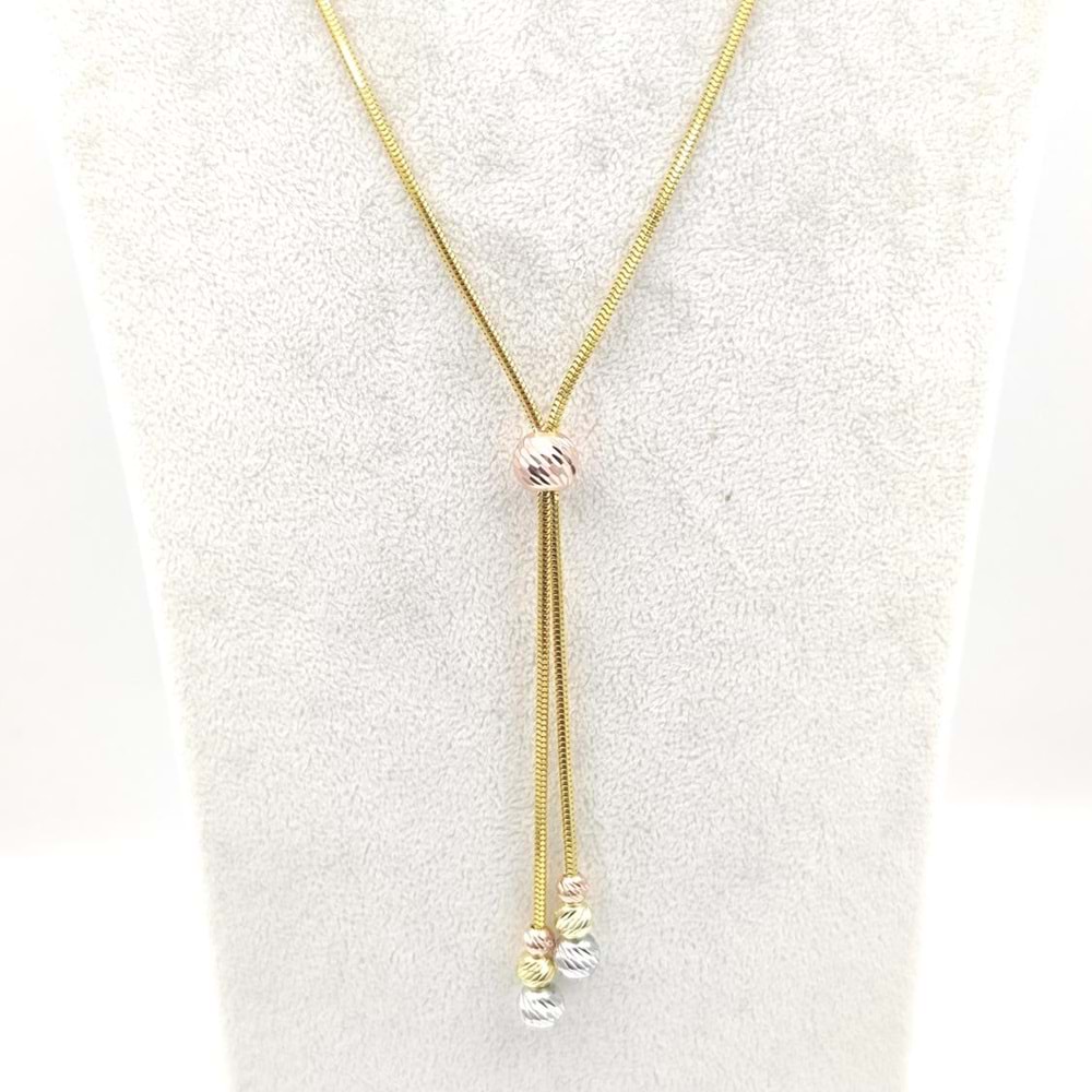 YILAN ZİNCİRLİ DORİCA GÜMÜŞ KOLYE