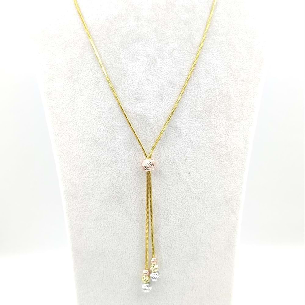 YILAN ZİNCİRLİ DORİCA GÜMÜŞ KOLYE