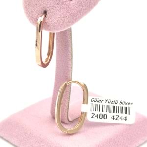 20 MM DÜZ OVAL GÜMÜŞ KÜPE