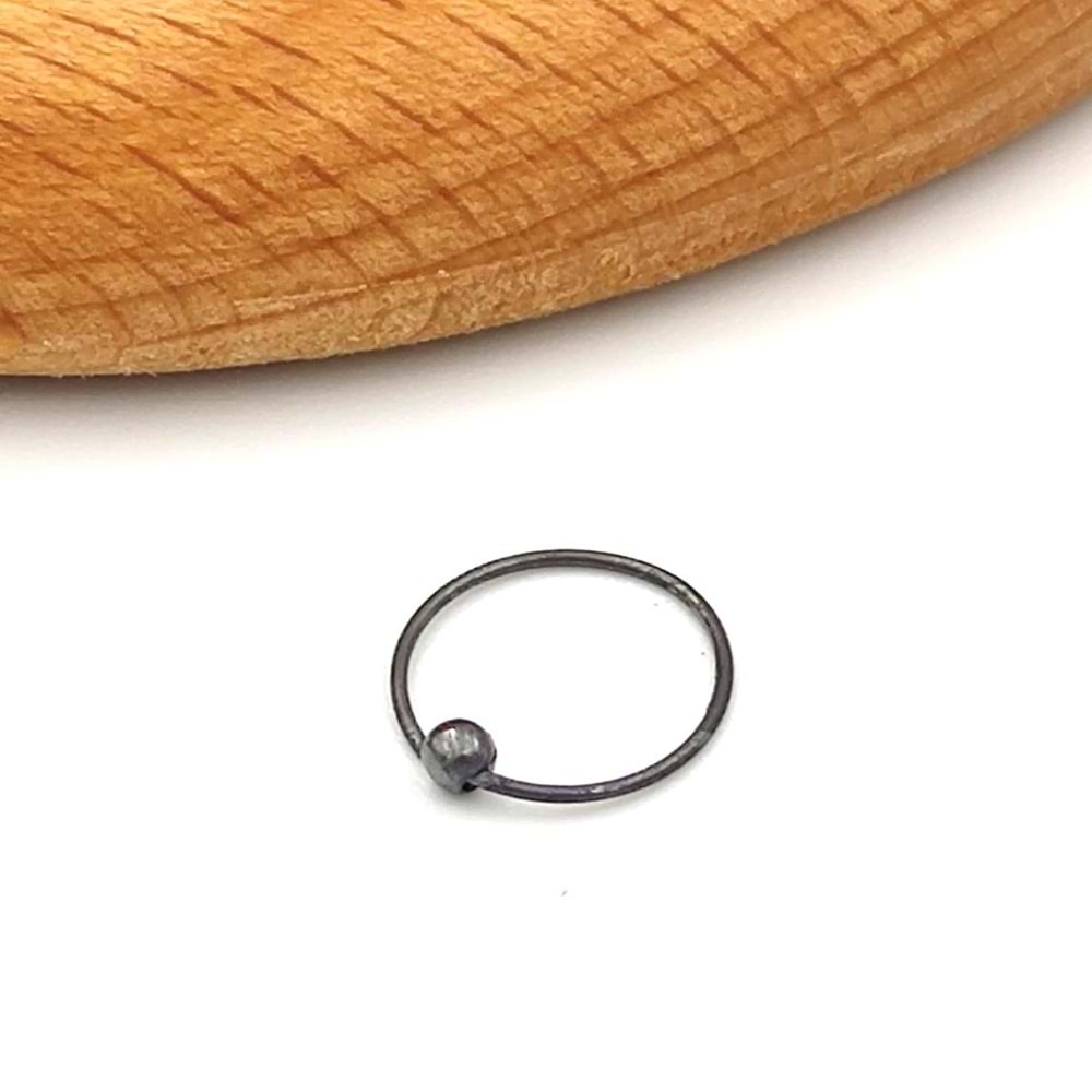 OKSİTLİ TOP HALKA GÜMÜŞ HIZMA