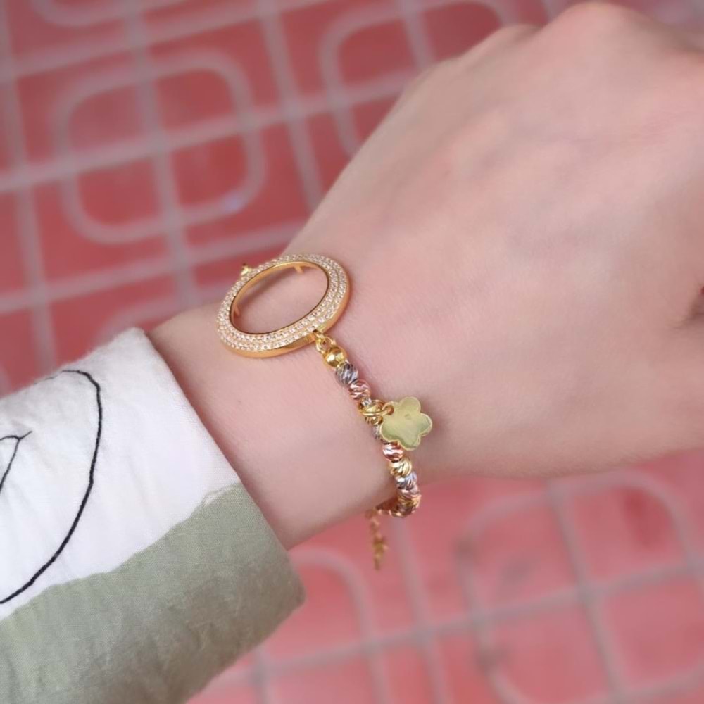 DORİCA VE ATAÇ DETAY ÇEYREK ALTIN KONULABİLEN GÜMÜŞ BİLEKLİK