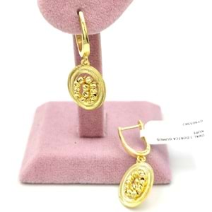 OVAL J DORİCA GÜMÜŞ KÜPE