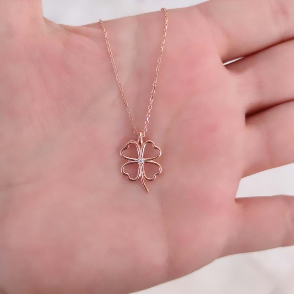 YONCA GÜMÜŞ KOLYE - ROSE BAKIR