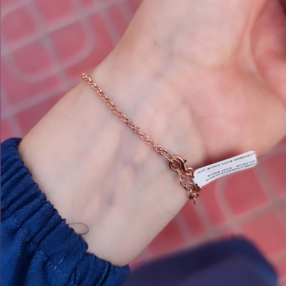 MİNELİ PAPATYA GÜMÜŞ BİLEKLİK - ROSE BAKIR